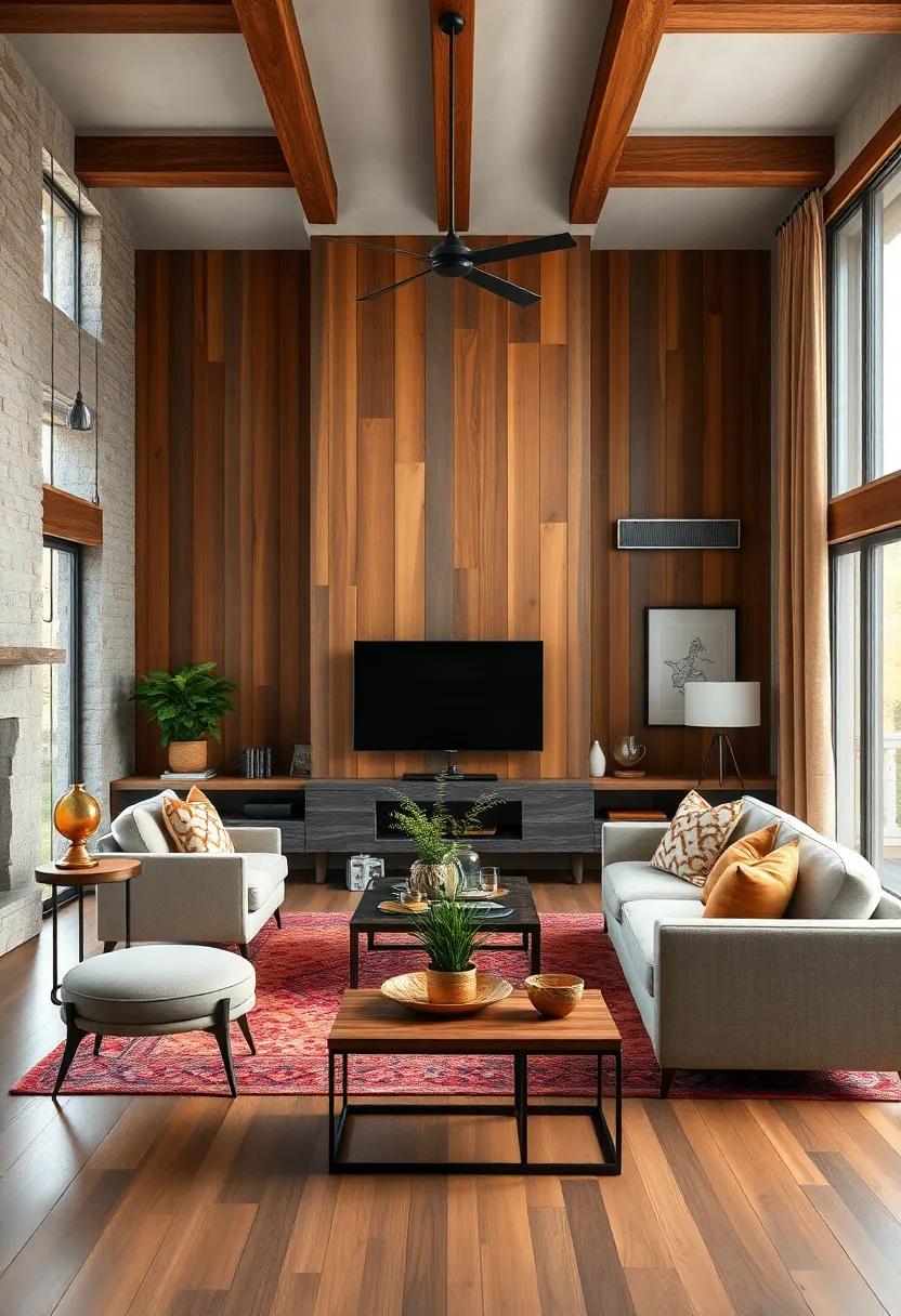 Layer Different Wood Tones for Depth and Visual Interest