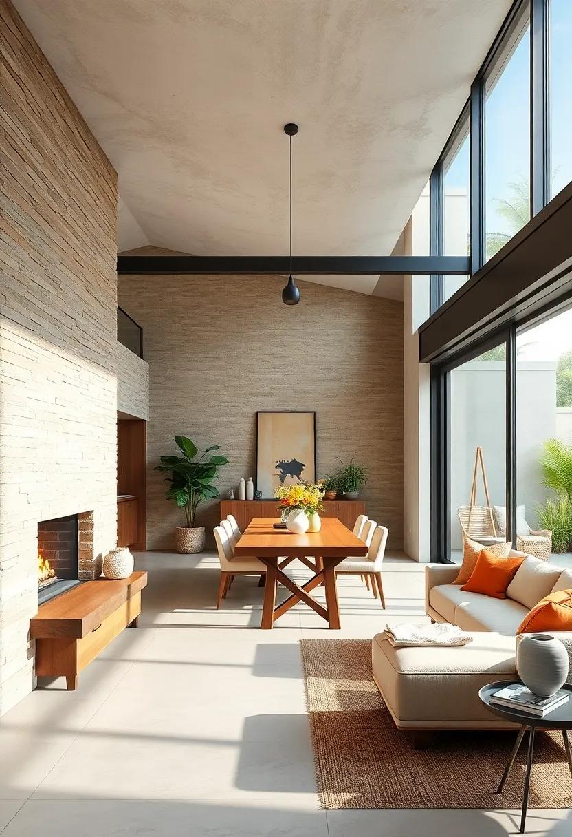 Incorporate oversized sliding glass doors to create a fluid connection between your dining area and outdoor space