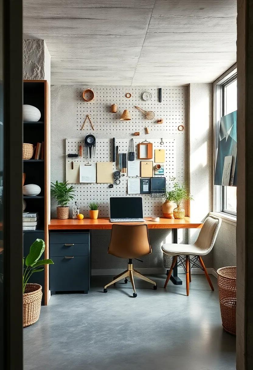Integrate pegboards above ⁣your workspace ‌to hang tools, notes, and accessories efficiently