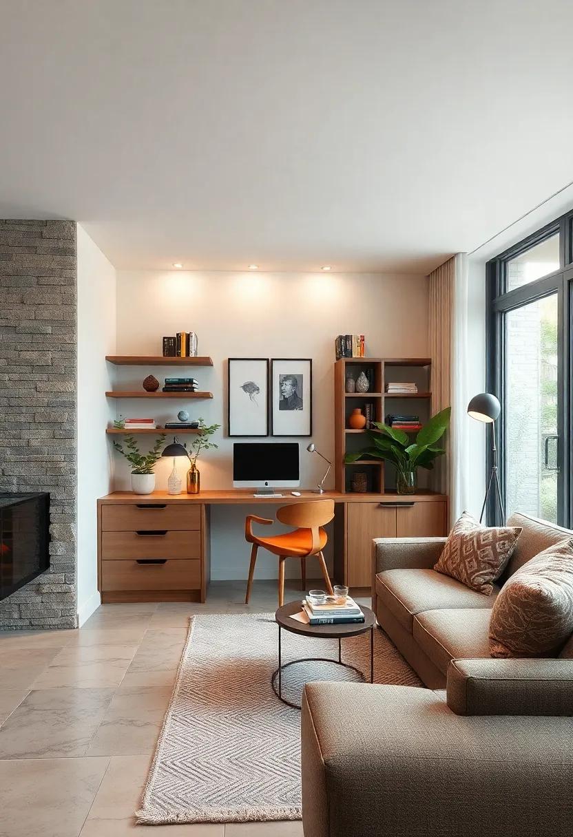 Incorporate a built-in desk with drawers that seamlessly blend into‍ the‍ wall⁢ for a clean, clutter-free look