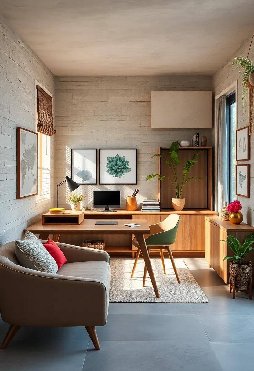 Select desks‍ with angled legs and open spaces beneath to add discreet ⁤storage baskets or bins