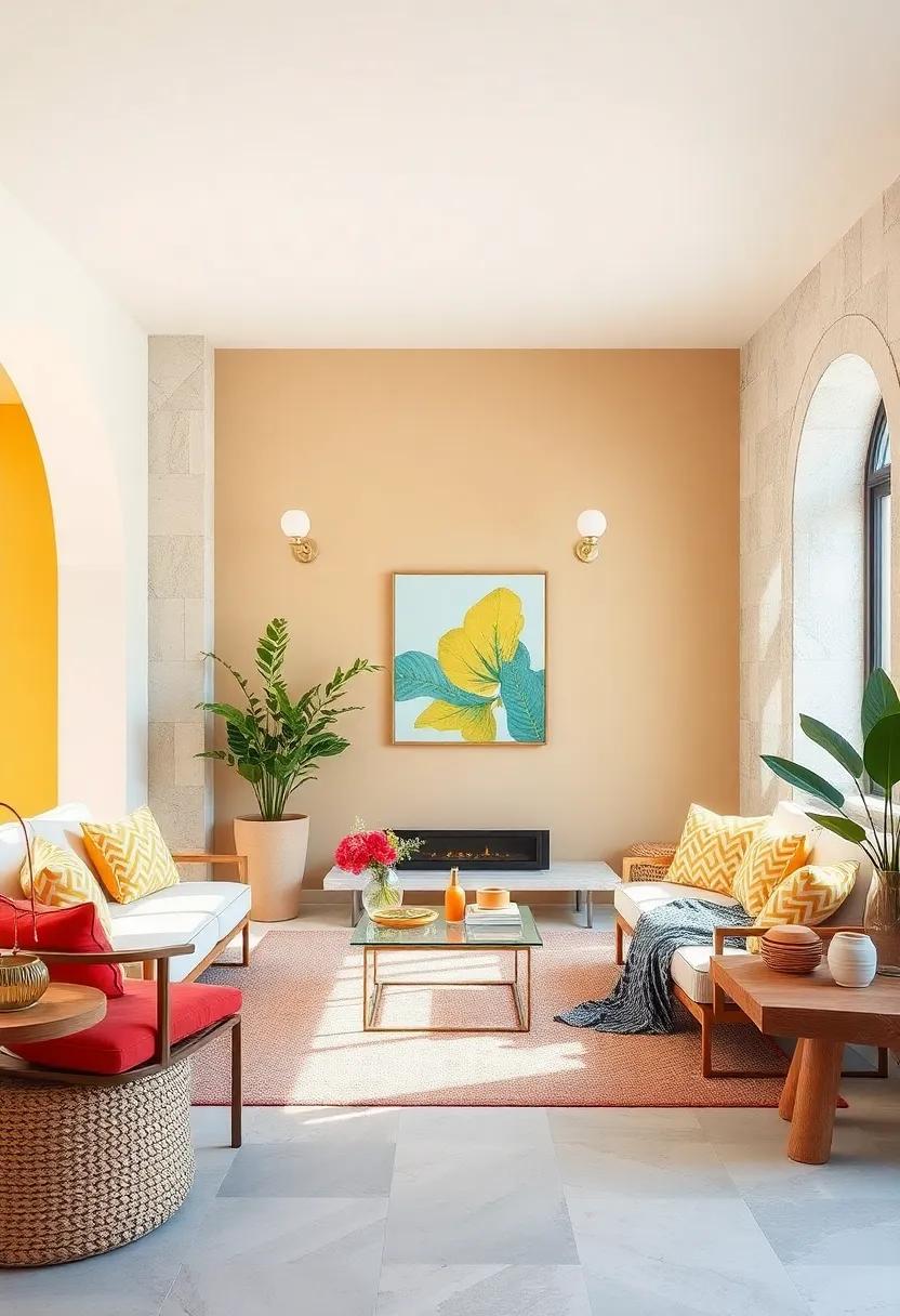 Citrus Splash: Zesty orange,lemon yellow,lime green,watermelon ⁤red,and crisp white