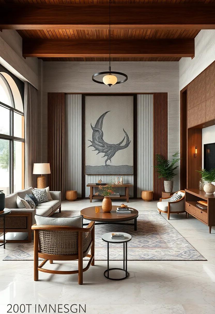 add handcrafted wooden furniture with intricate detailing for a blend of tradition and luxury