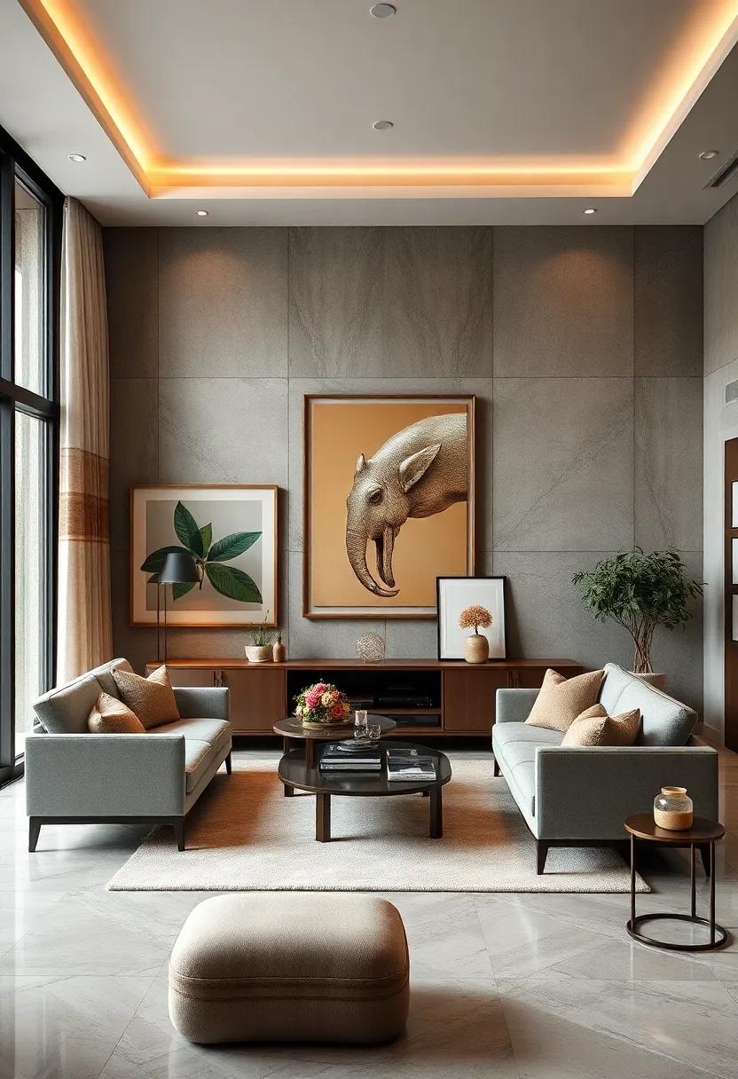 Display curated art pieces⁤ to add personality and a cultured touch to your ​interiors