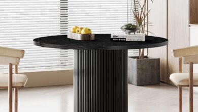 Why We Chose This Sturdy Black Round Dining Table for Our Home