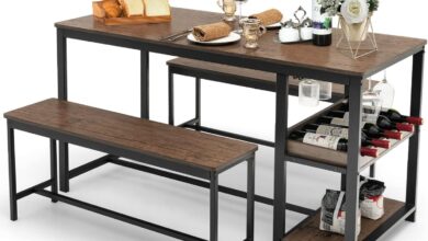 Our Honest Take on the COSTWAY 3-Piece Rustic Dining Set