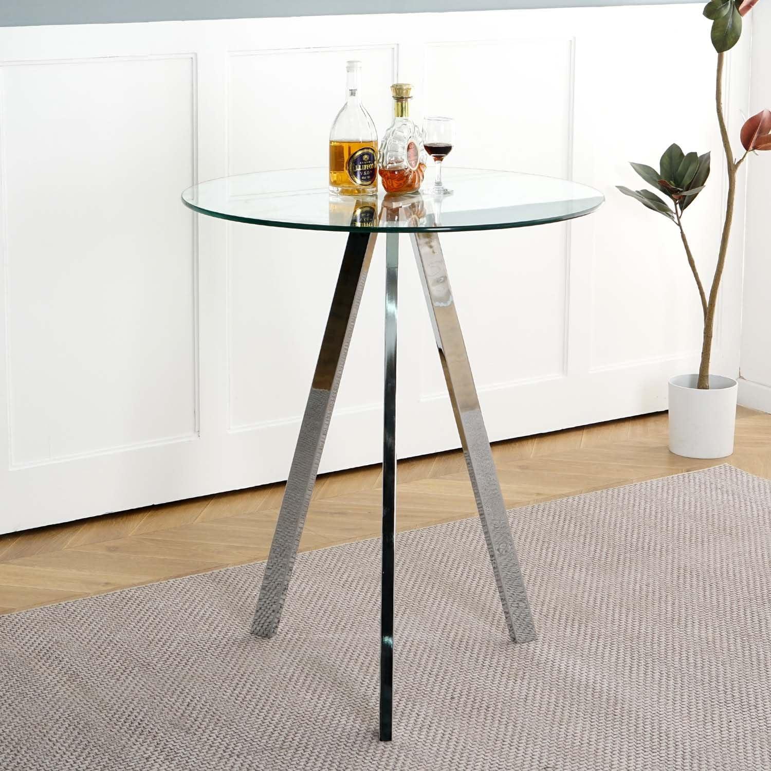 Our Honest Take: Sleek Glass Dining Table with Sturdy Metal Legs