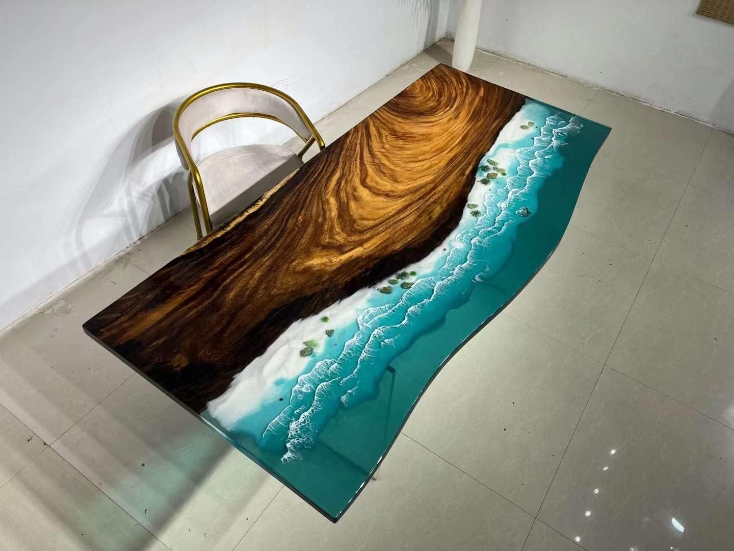 Our Experience with the Custom Fluorescent Epoxy Resin Table