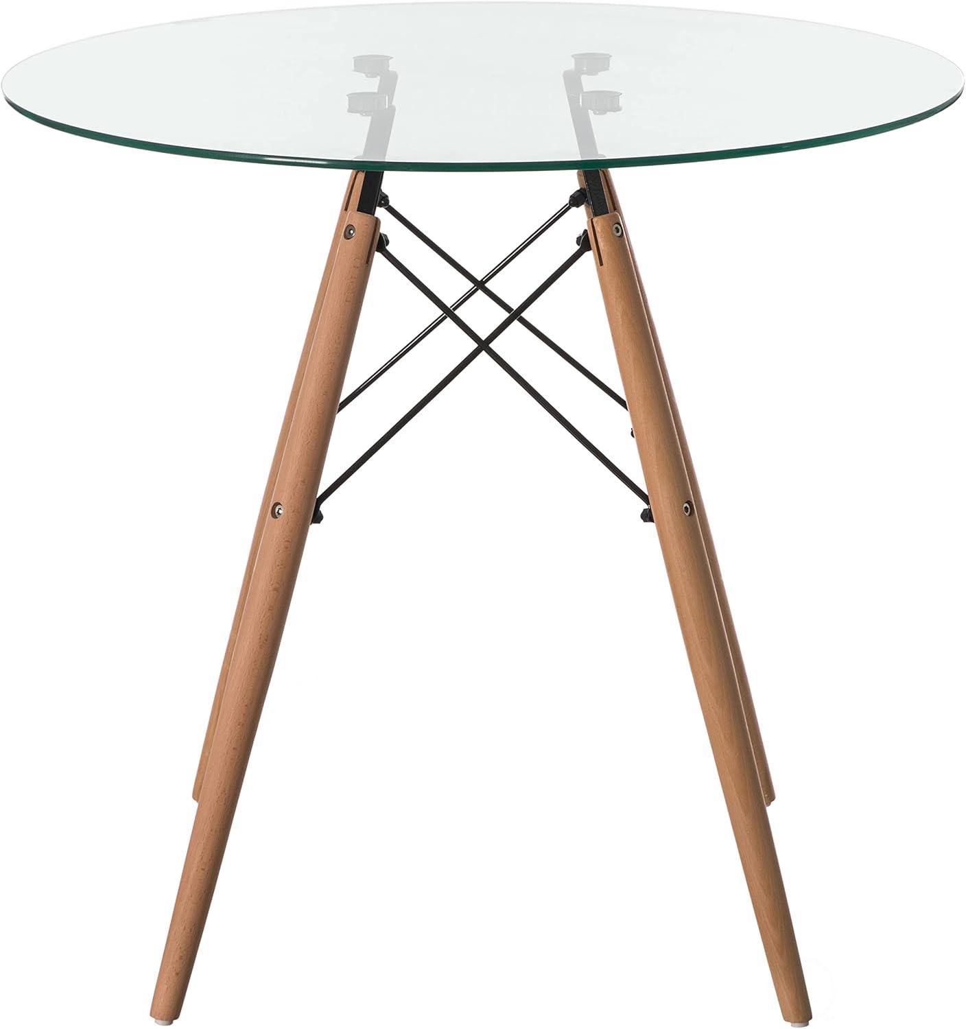 How We Loved This Modern Glass Dining Table for Small Spaces
