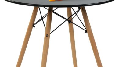 How We Loved the FurnitureR 31.5″ Round Table for Small Spaces