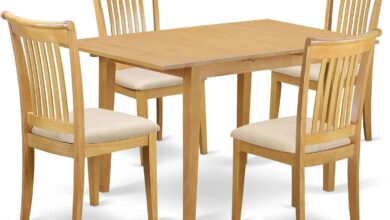 Our Take on the East West NOPO5-OAK-C 5-Piece Dining Set