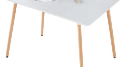 How Our Mid Century Modern Dining Table Fits Small Spaces Perfectly