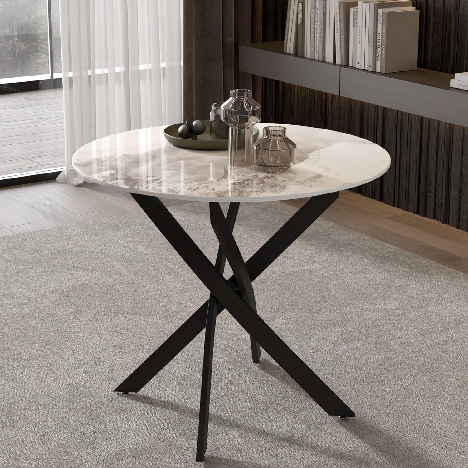 Why We Love Our Sleek Marble Dining Table for Small Spaces