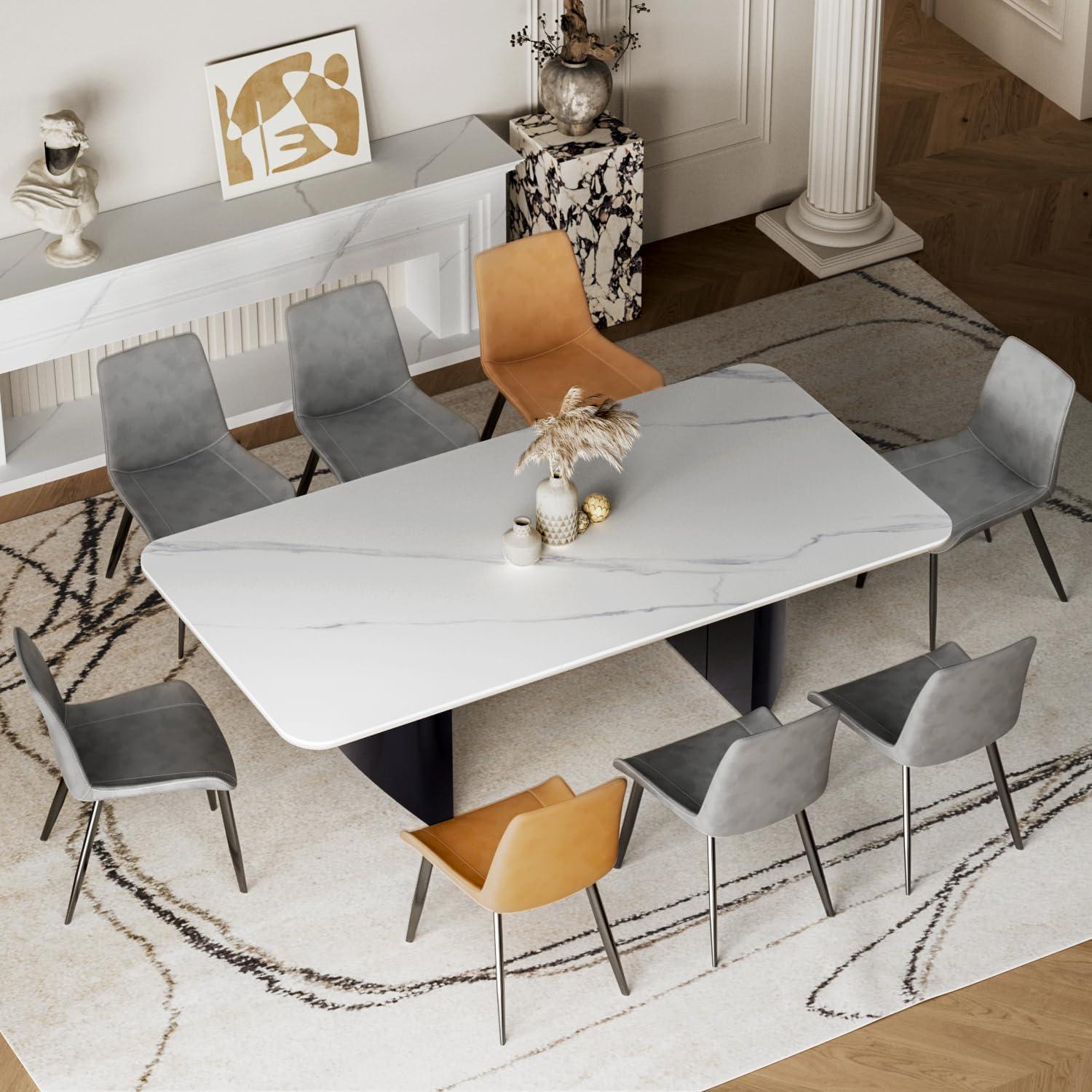 Why We Love Our Modern White Sintered Stone Dining Table