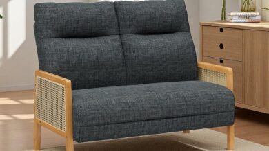 Our Take on the Loveseat with Rattan Arms: Stylish & Space-Savvy