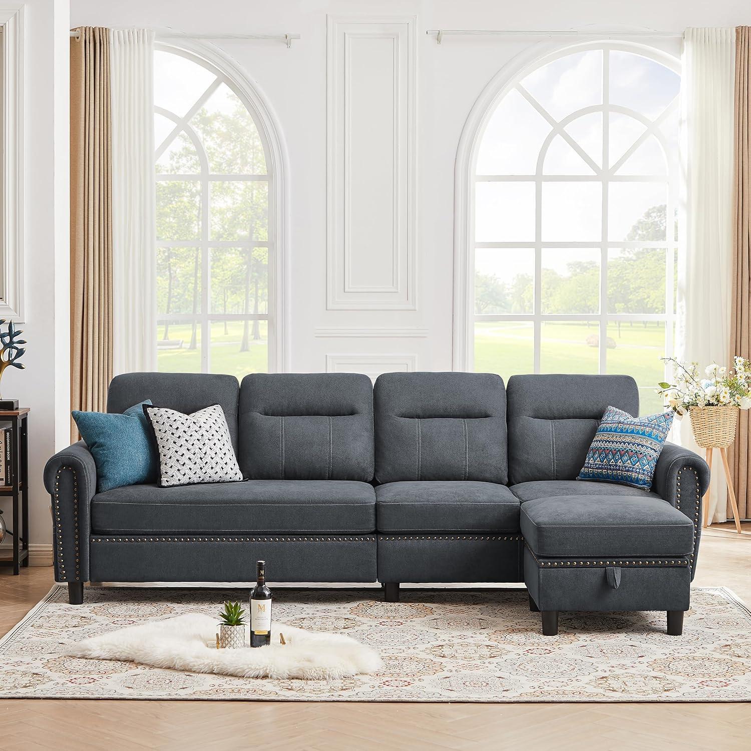 Our Honest Take on the 107″ Convertible Sectional Sofa with Ottoman