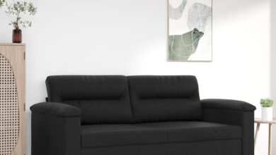 How Our 2-Seater Black Loveseat Transformed Our Small Space