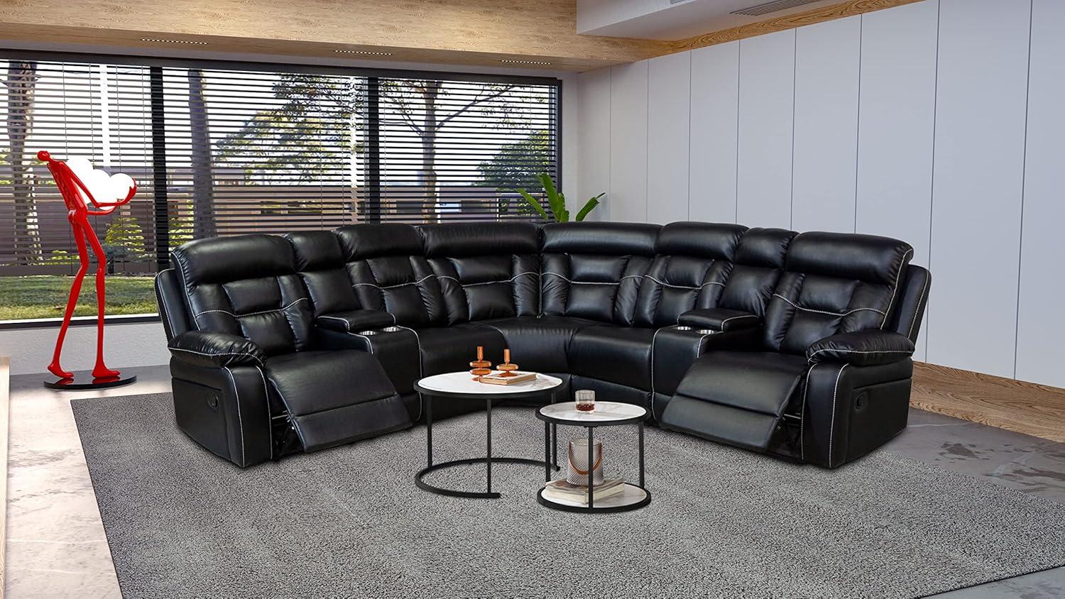 Our Honest Take: PU Leather Reclining Sectional Sofa Bed Review