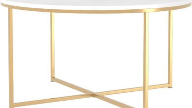 Our Take on the Walker Edison Modern Glam Round Coffee Table