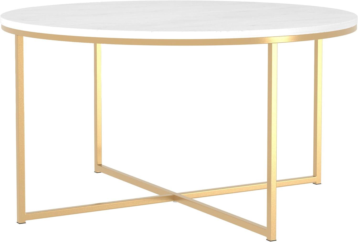 Our Take on the Walker Edison Modern Glam Round Coffee Table