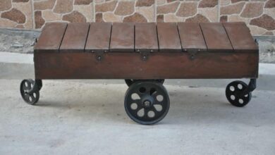 Our Take on the Rustic Indian Hand-Carved Industrial Coffee Table