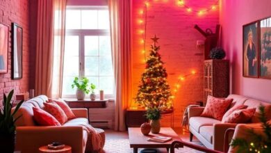 23 Festive Ways to Brighten Your Home with Holiday-Inspired Colorful String Lights