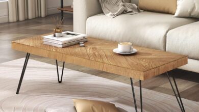 Why We Love Our Modern Wood Coffee Table with Chevron Charm