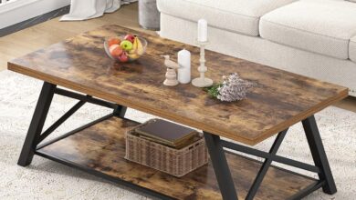 Why We Love the EXCEFUR Modern Coffee Table in Our Living Room