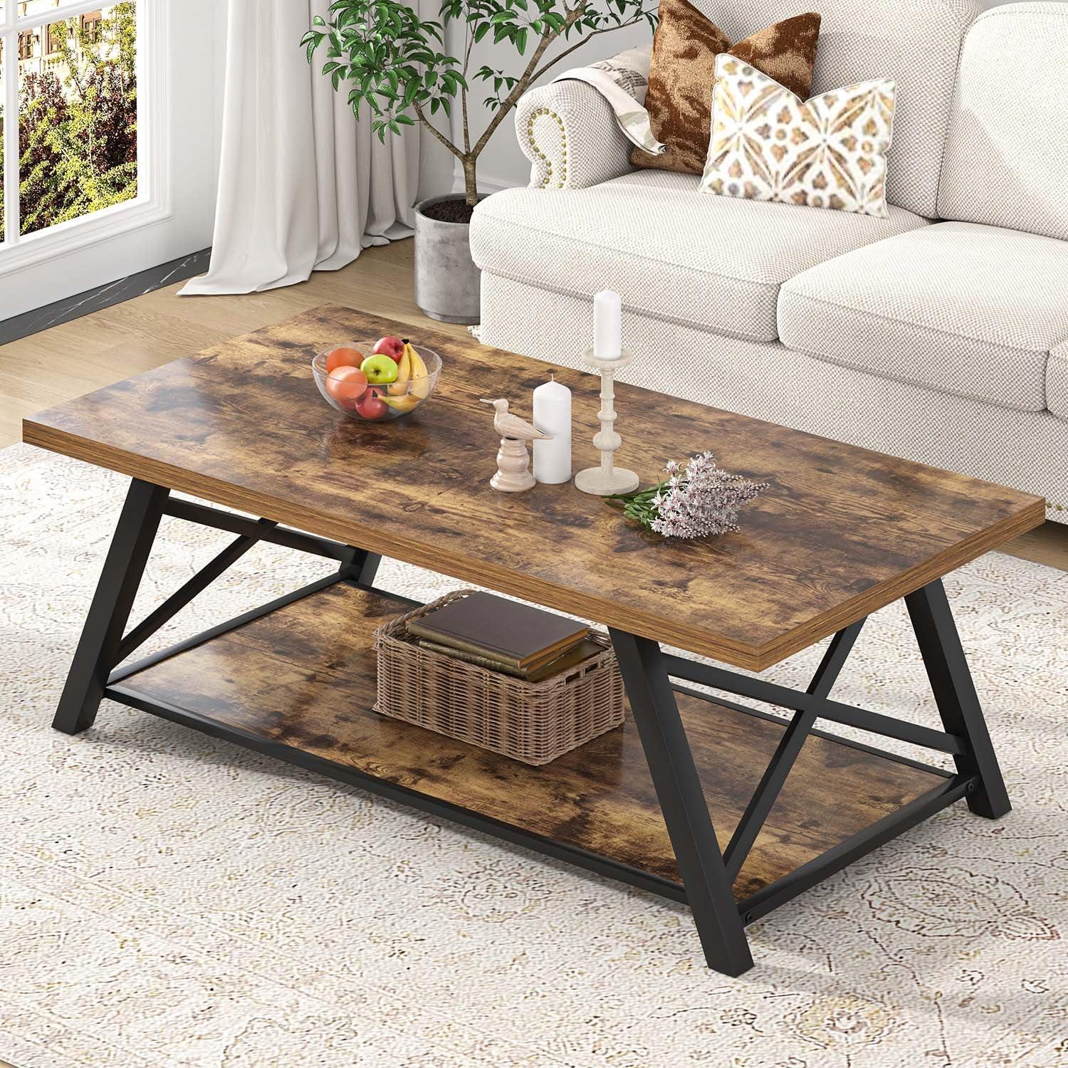 Why We Love the EXCEFUR Modern Coffee Table in Our Living Room