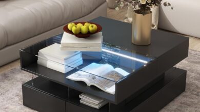 Our Take on the Sleek High-Gloss Lift-Top Coffee Table with Storage