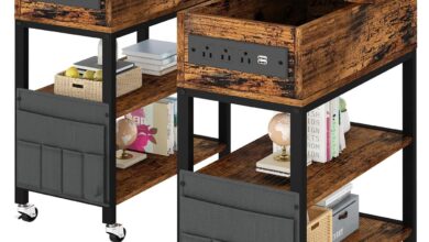 How We Doubled Our Convenience with This Rustic Charging End Table Set