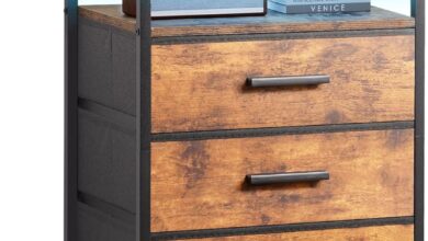 Our Honest Take: Rustic Nightstand with LEDs & Charging Station