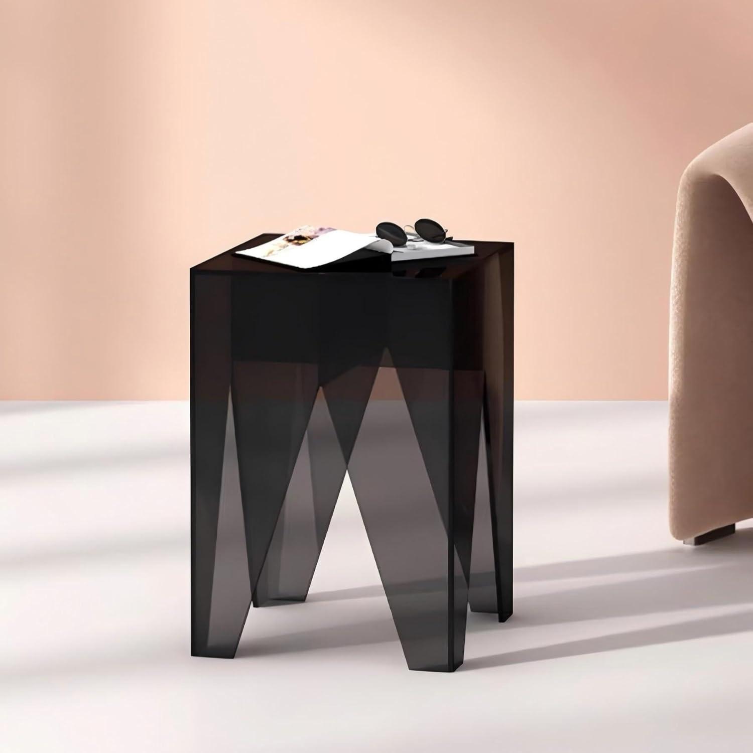 Our Take on the Clear Acrylic Side Table: Sleek, Sturdy, and Stylish