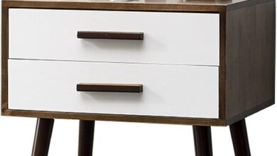 Our Honest Take on This Stylish Wood Nightstand with Spacious Drawers