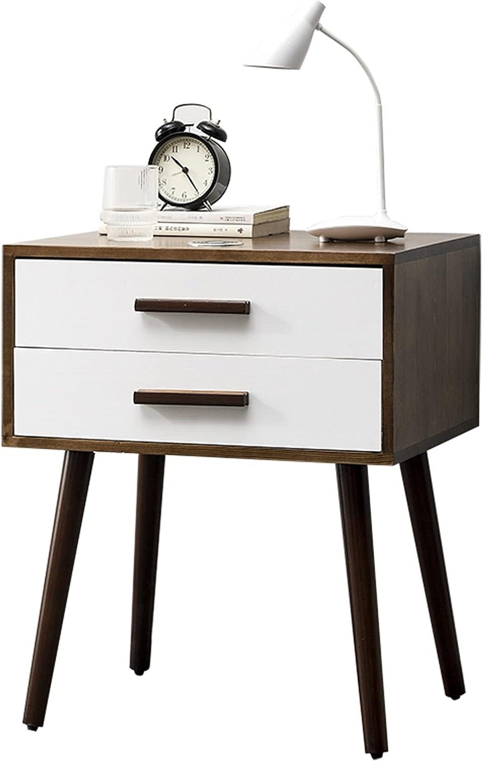 Our Honest Take on This Stylish Wood Nightstand with Spacious Drawers