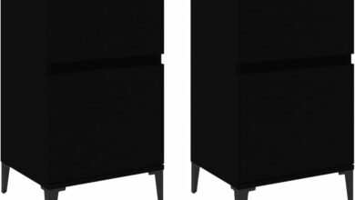 Our Take on the Elegant 2-Piece Bedside Table Set: Stylish & Functional