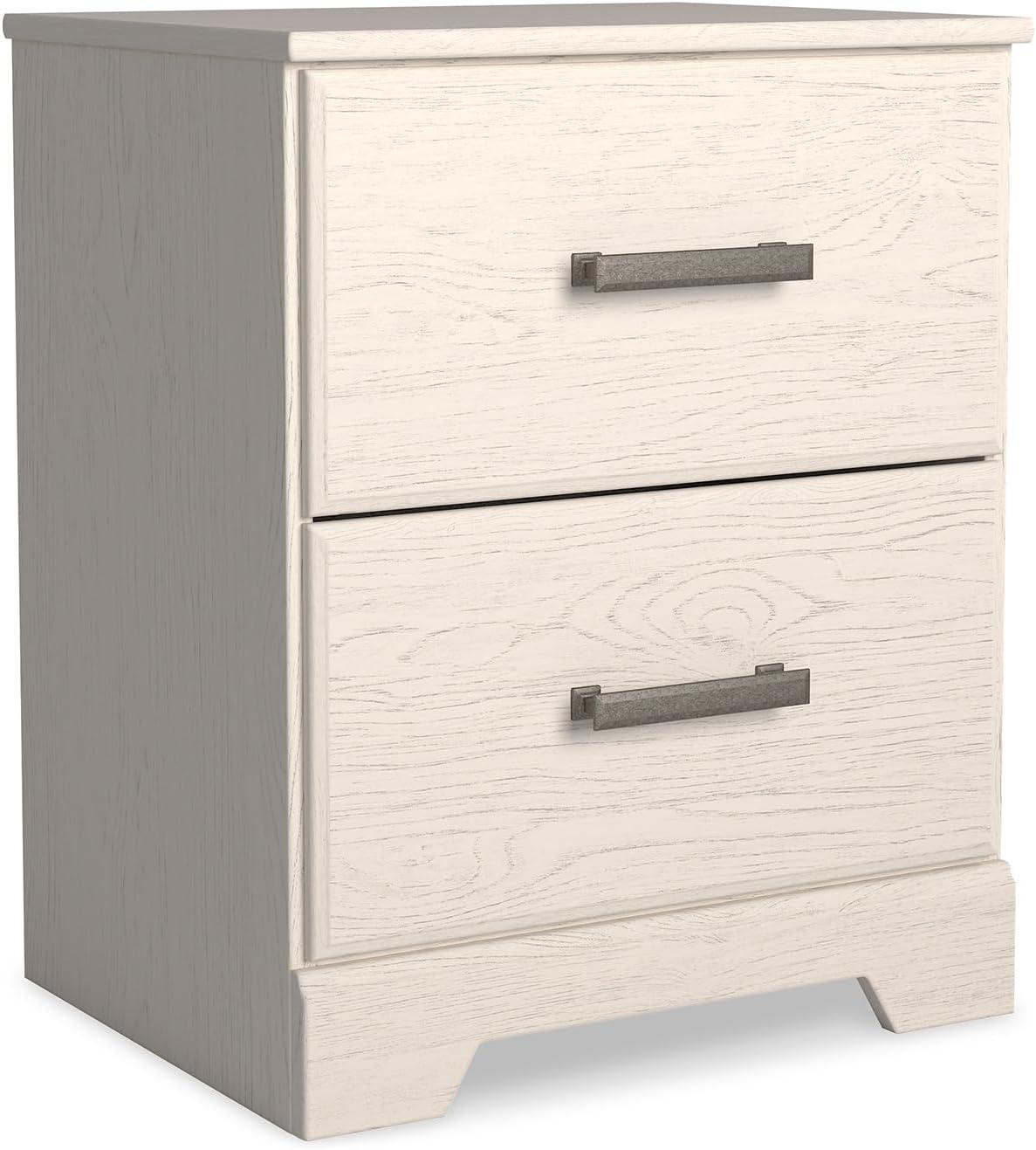 Our Take on the Ashley Stelsie 2-Drawer White Nightstand