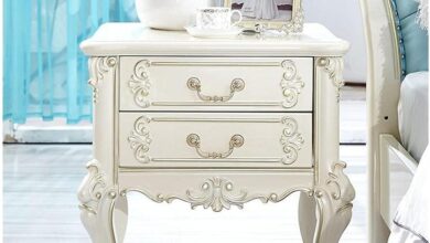 Our Take on These Elegant White European-Style Bedside Tables