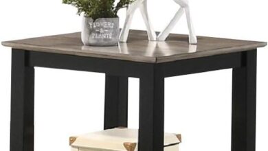 Why We Love This Slim Brown End Table with Storage Shelf