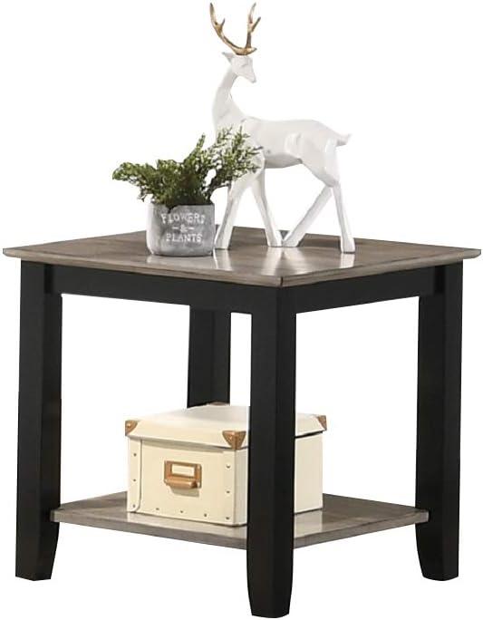 Why We Love This Slim Brown End Table with Storage Shelf