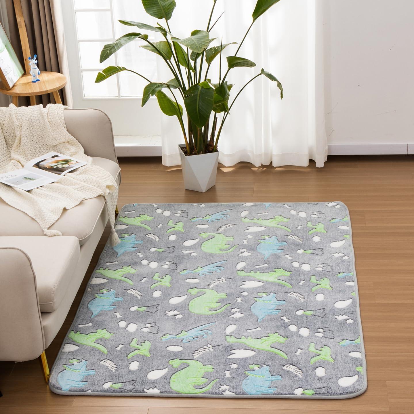 Our Honest Take on the Aimuan Glow Dinosaur Rug for Kids’ Rooms