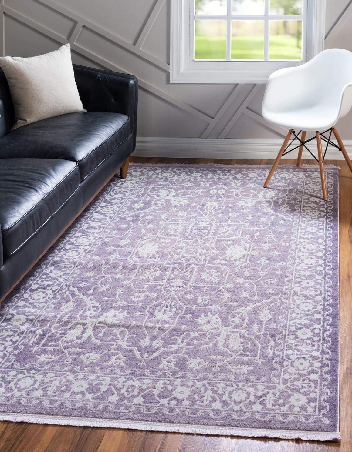 How We Loved the Unique Loom Vintage Rug’s Classic Purple Charm
