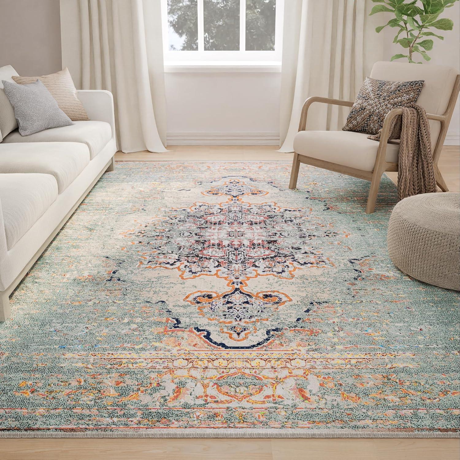 Our Honest Take: Soft, Washable, and Stylish 5×7 Vintage Rug