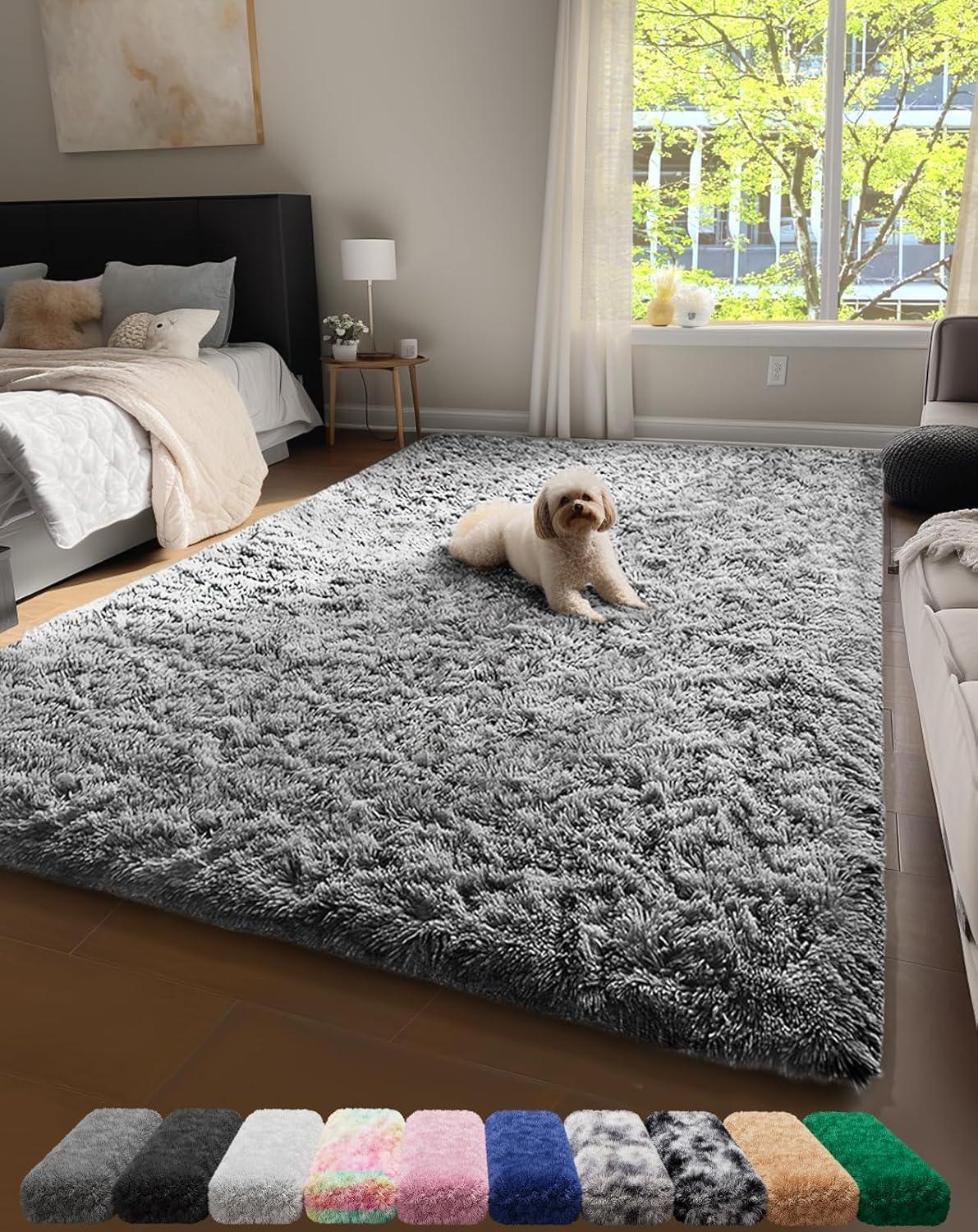 Why We Love the Ophanie Grey Shaggy Rug for Cozy Spaces