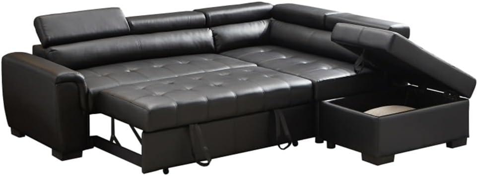 Our Honest Take: Comfortable ⁣& Spacious PU Leather Sectional sofa ‌Bed