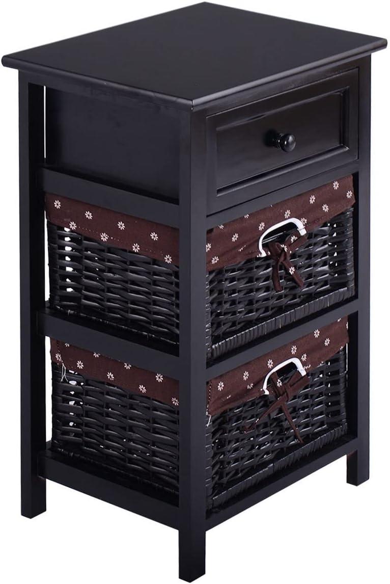 Our Honest Take on the 3-Tier Night Stand with Drawer & Baskets