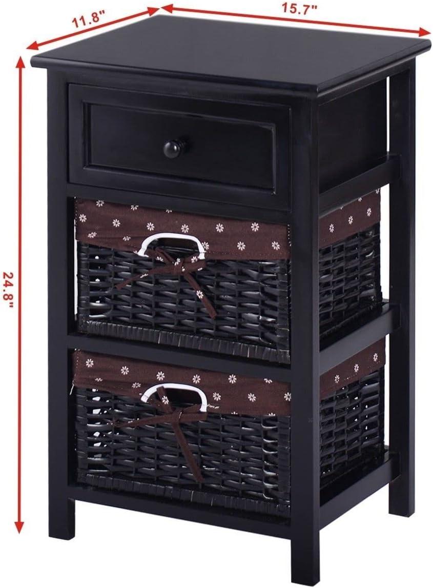 Our Honest Take on the 3-Tier Night Stand with Drawer ‌& Baskets