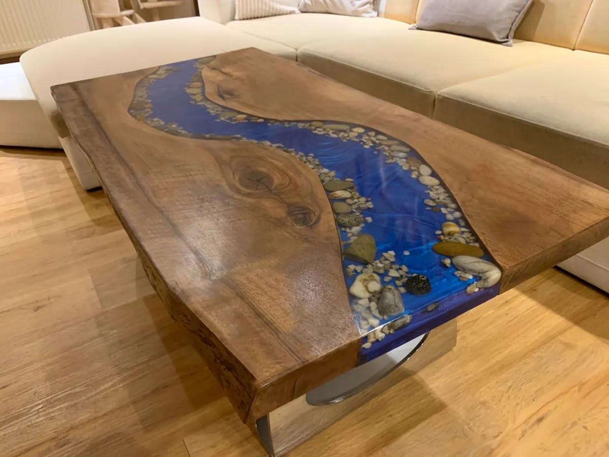 How We loved Our Custom Wood & Epoxy River Table experience