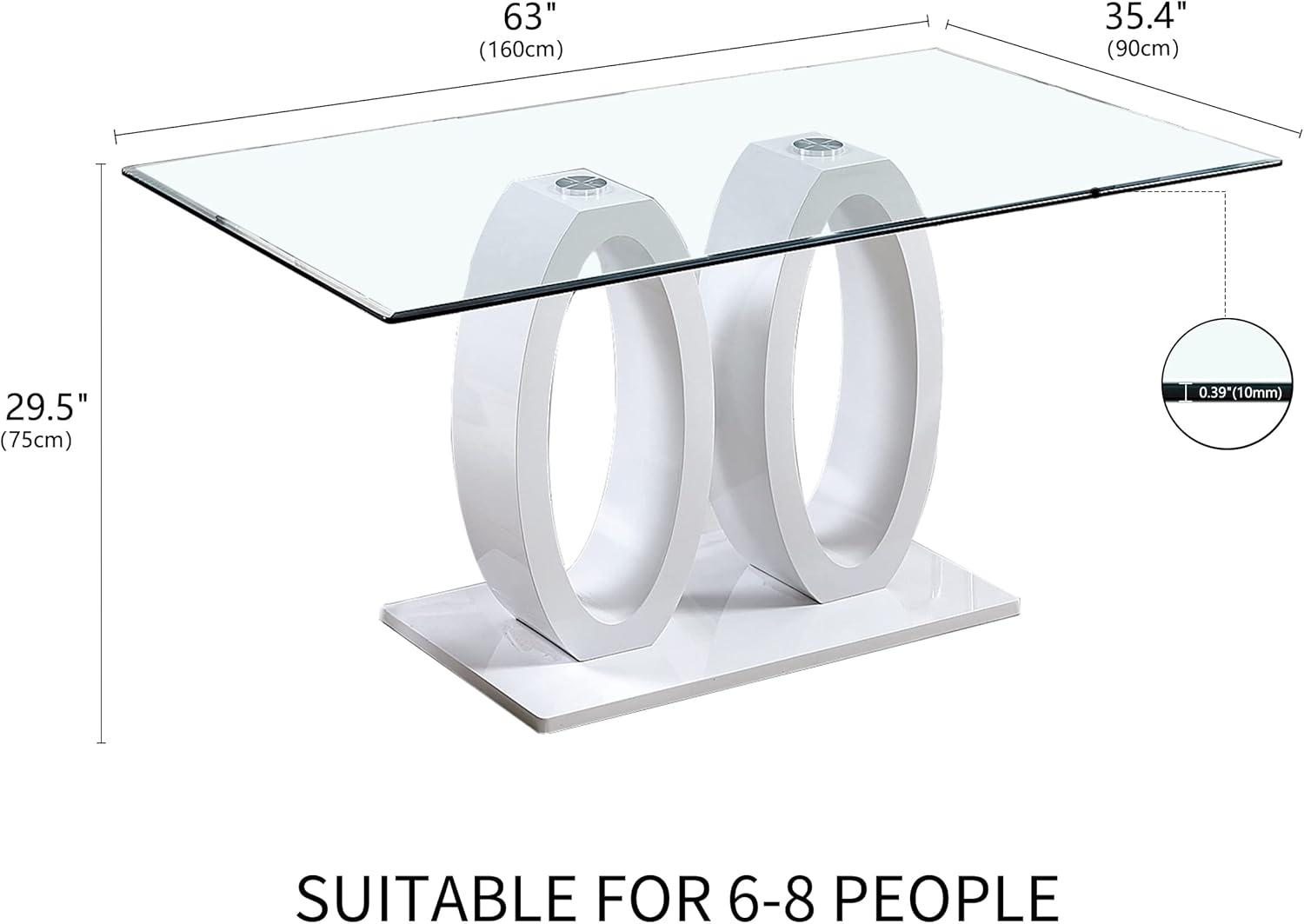Why We Love the Knocbel Tempered Glass Dining ⁤Table's Modern Charm