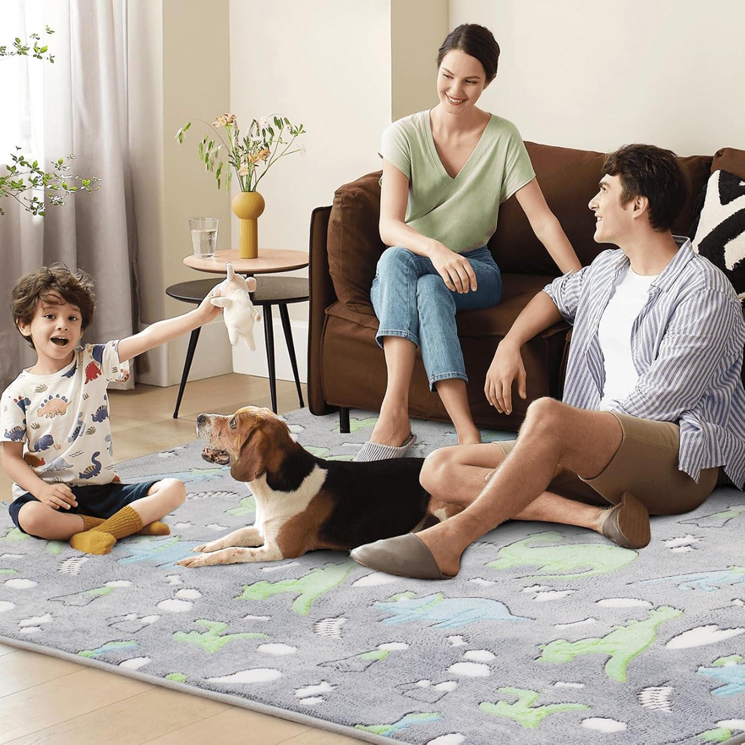 Our ⁢Honest Take on the ‍Aimuan ⁣Glow Dinosaur Rug for Kids' Rooms